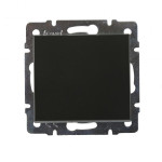 Выключатель одноклавишный LEZARD Rain антрацит 703-4288-100
