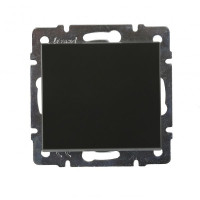 Выключатель одноклавишный LEZARD Rain антрацит 703-4288-100
