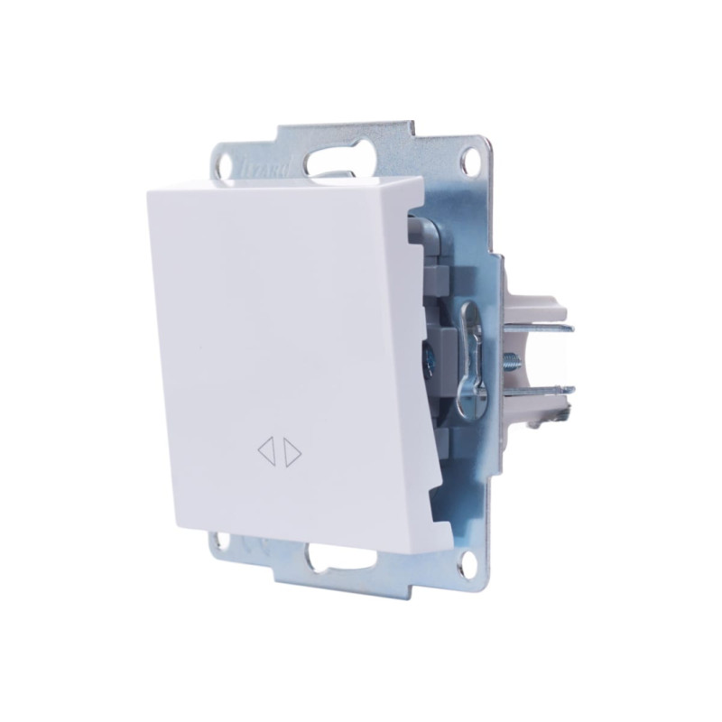 Выключатель одноклавишный промежуточный LEZARD Vesna белый 742-0288-107