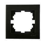 Рамка одинарная LEZARD Rain антрацит 703-4242-146