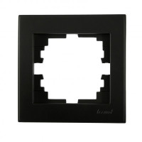 Рамка одинарная LEZARD Rain антрацит 703-4242-146