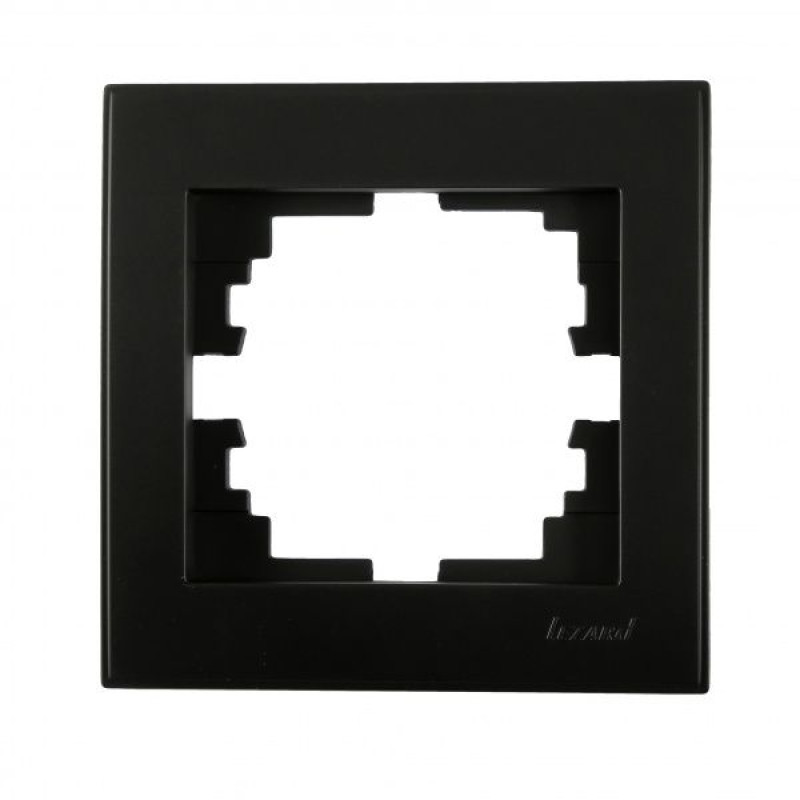 Рамка одинарная LEZARD Rain антрацит 703-4242-146