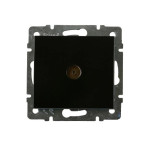 Розетка ТВ проходная LEZARD Rain антрацит 703-4288-129