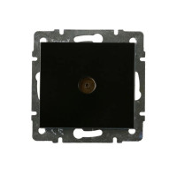 Розетка ТВ проходная LEZARD Rain антрацит 703-4288-129