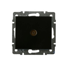 Розетка ТВ проходная LEZARD Rain антрацит 703-4288-129