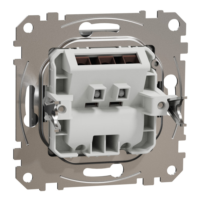 Розетка для вводу кабеля алюміній Sedna Design Schneider Electric SDD113903