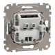 Розетка для вводу кабеля алюміній Sedna Design Schneider Electric SDD113903