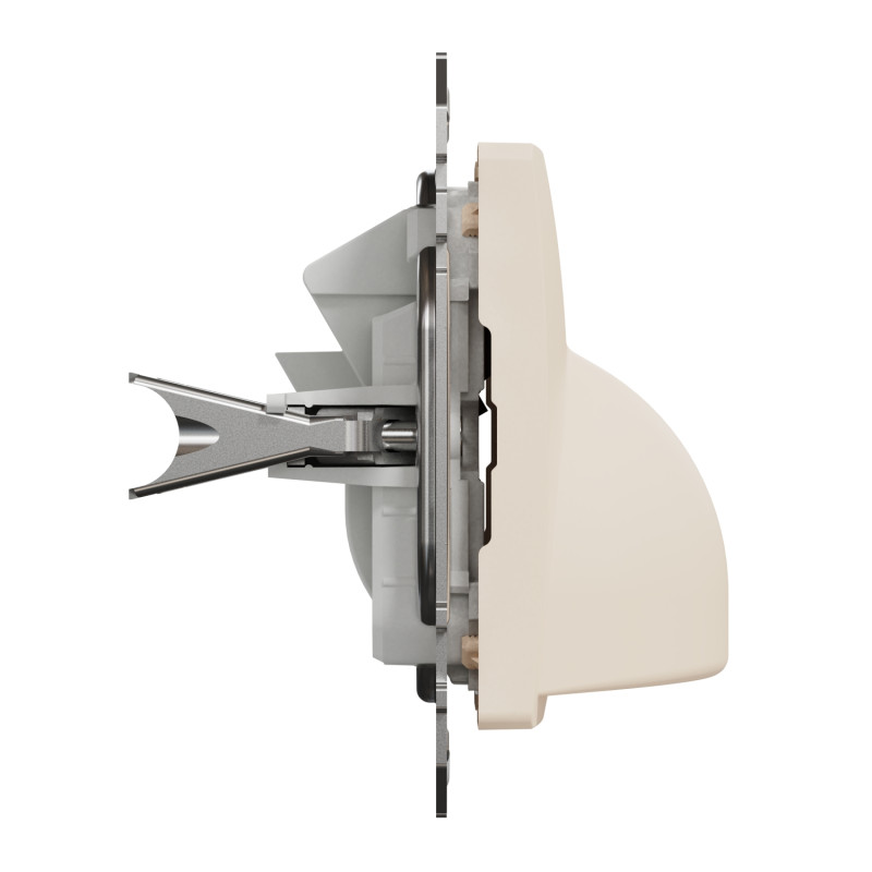 Розетка для вывода кабеля бежевая Sedna Design Schneider Electric SDD112903