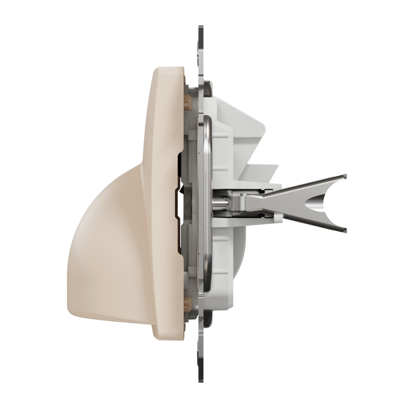 Розетка для вывода кабеля бежевая Sedna Design Schneider Electric SDD112903