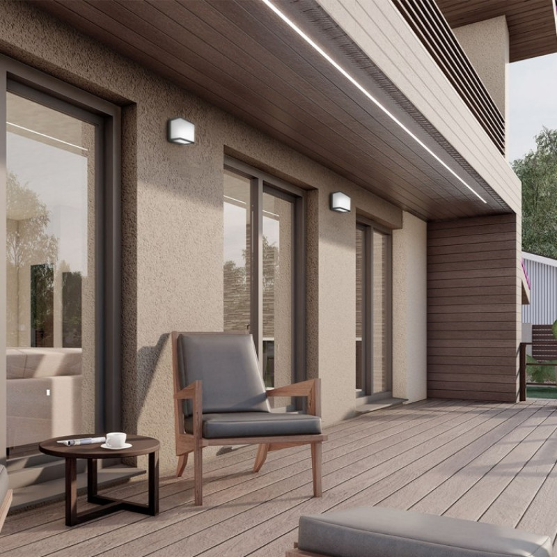 Архітектурний фасадний світлодіодний накладний світильник Ardero DH0171ARD 10Вт 3000K чорний 80682