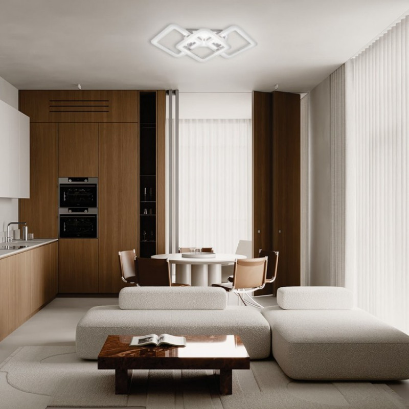 Светодиодная накладная люстра Ardero AL6143ARD MADEIRA 54Вт белый 80594