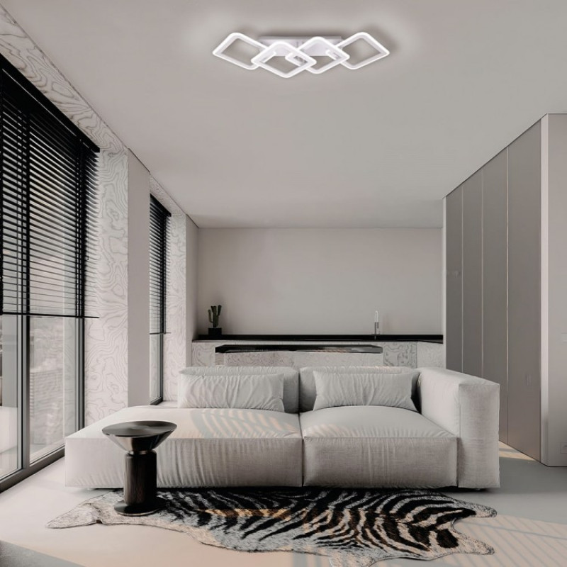 Світлодіодна накладна люстра Ardero AL6144ARD MADEIRA 72Вт білий 80595