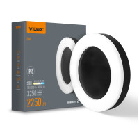 Светодиодный LED светильник ART IP65 круглый VIDEX 30W 5000K Black (VL-BHFR-305B)