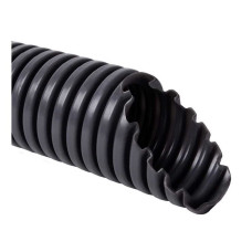 Гофротруба ПВХ с зондом "МИР-СТРОЙ электро" d 20 мм, 750Н, негорючая, черная, (50м)