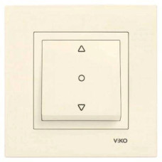 Кнопочный выключатель жалюзи 1-кл. крем ViKO Karre 90960172