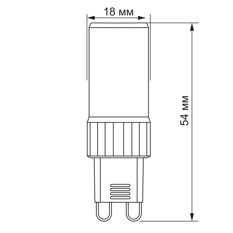 Світлодіодна лампа VIDEX G9S 4W G9 4100K Cилікон (VL-G9S-04224)