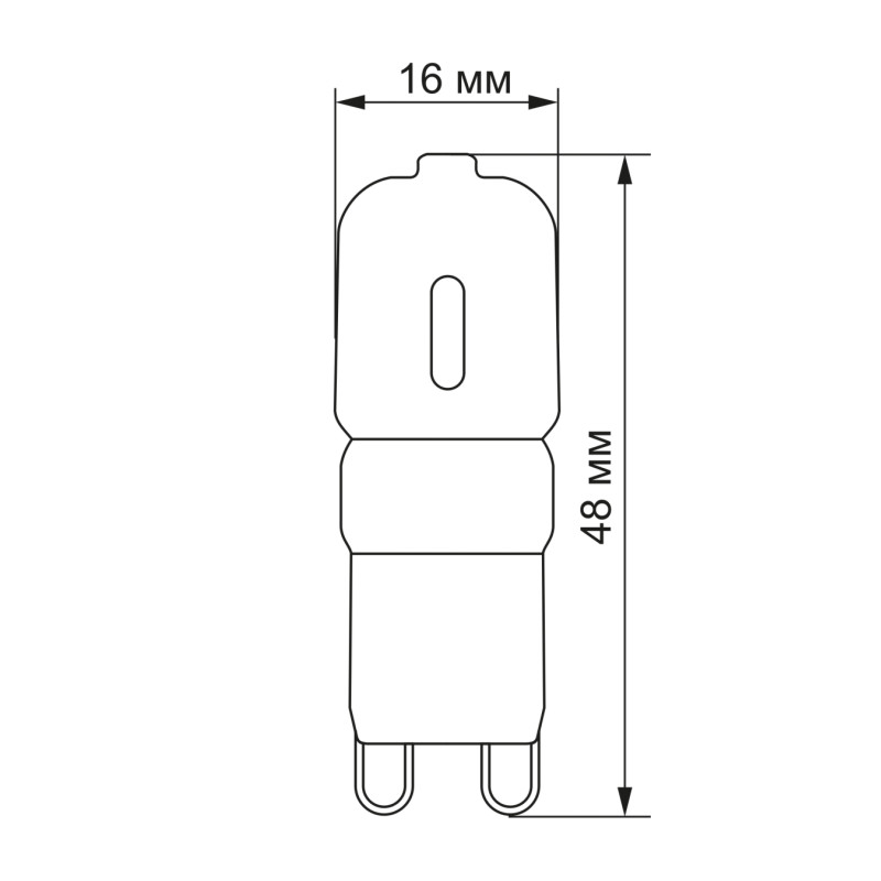 Светодиодная лампа VIDEX G9e 2.5W G9 4100K (VL-G9e-25224)