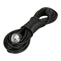 Удлинитель бытовой ECO LIGHT черный ПВС 2*1,5 20м МЕГАтек