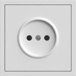 Розетка без заземления, механизм белый 16А Soft ER111-W ARDERO (без рамки) 80716