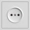 Розетка без заземления, механизм белый 16А Soft ER111-W ARDERO (без рамки) 80716