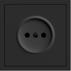 Розетка без заземления, механизм черный 16А Soft ER111-B ARDERO (без рамки) 80742