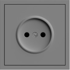 Розетка без заземления, серый механизм 16А Soft ER111-G ARDERO (без рамки) 80768
