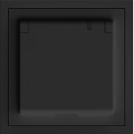 Розетка с заземлением, крышкой и шторками, механизм черный 16А Soft ER131-B ARDERO (без рамки) 80744