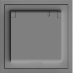 Розетка с заземлением, крышкой и шторками, серый механизм 16А Soft ER131-G ARDERO (без рамки) 80770