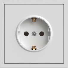 Розетка с заземлением, механизм белый 16А Soft ER121-W ARDERO (без рамки) 80717