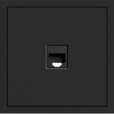 Розетка компьютерная, механизм черный Soft ER151PC-B ARDERO (без рамки) 80748