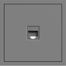 Розетка компьютерная, серый механизм Soft ER151PC-G ARDERO (без рамки) 80774