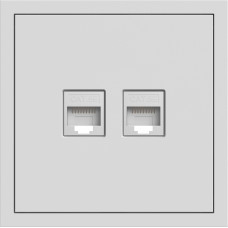 Розетка компьютерная двойная, механизм белый Soft ER152PC-W ARDERO (без рамки) 80723