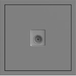 Розетка телевізійна, механізм сірий Soft ER141TV-G ARDERO (без рамки) 80773