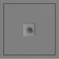 Розетка телевизионная, серый механизм Soft ER141TV-G ARDERO (без рамки) 80773