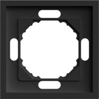 Рамка 1-местная универсальная черный Soft EF101-B ARDERO 80754