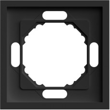 Рамка 1-местная универсальная черный Soft EF101-B ARDERO 80754