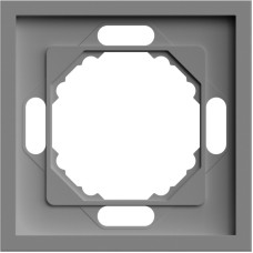 Рамка 1-местная универсальная серая Soft EF101-G ARDERO 80780