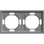 Рамка 2-местная универсальная серая Soft EF102-G ARDERO 80781