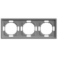 Рамка 3-местная универсальная серая Soft EF103-G ARDERO 80782