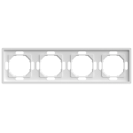 Рамка 4-местная универсальная белый Soft EF104-W ARDERO 80731