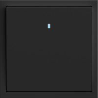 Выключатель 1-кл. с подсветкой, механизм черный 10А Soft EV111L-B ARDERO (без рамки) 80740