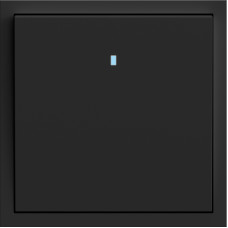 Выключатель 1-кл. с подсветкой, механизм черный 10А Soft EV111L-B ARDERO (без рамки) 80740