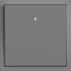 Выключатель 1-кл. с подсветкой, серый механизм 10А Soft EV111L-G ARDERO (без рамки) 80766