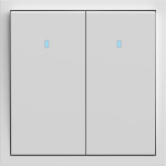 Выключатель 2-кл. с подсветкой, механизм белый 10А Soft EV112L-W ARDERO (без рамки) 80715