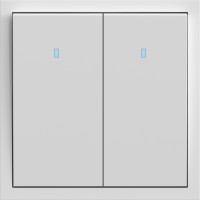 Выключатель 2-кл. с подсветкой, механизм белый 10А Soft EV112L-W ARDERO (без рамки) 80715