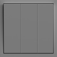 Выключатель 3-кл., серый механизм 10А Soft EV113-G ARDERO (без рамки) 80765