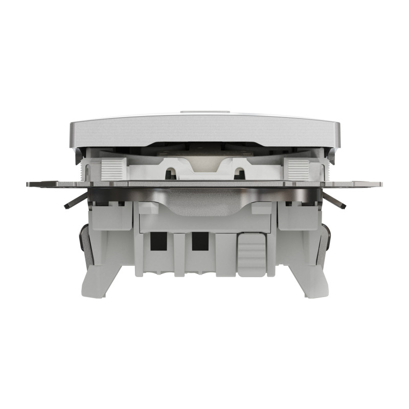 Переключатель одноклавишный с подсветкой алюминий Sedna Design & Element Schneider Electric SDD113106L