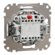 Переключатель одноклавишный с подсветкой алюминий Sedna Design & Element Schneider Electric SDD113106L