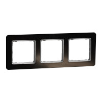 Рамка 3-х постова чорне скло Sedna Elements Schneider Electric SDD361803