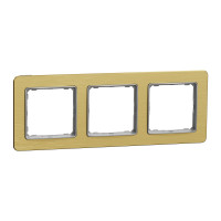 Рамка 3-х постова матове золото Sedna Elements Schneider Electric SDD371803